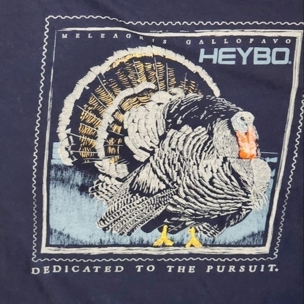 Heybo T-shirt Lg Turkey Hunting Sportsman Outdoors Season